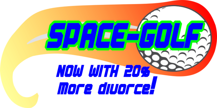 space golf golfing game logo